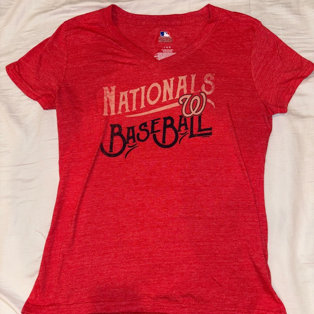 Genuine Merchandise Red Baseball Tee